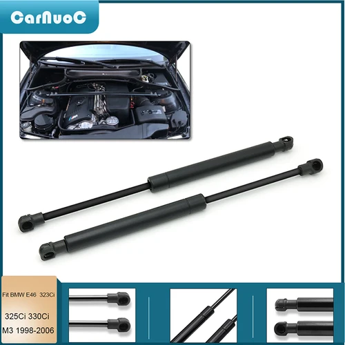 2 uds capó de coche soportes de elevación puntales de choque para BMW E46 323Ci 323i 325i 328i 330Ci 51238202688   Soporte Neumático para Portón Trasero