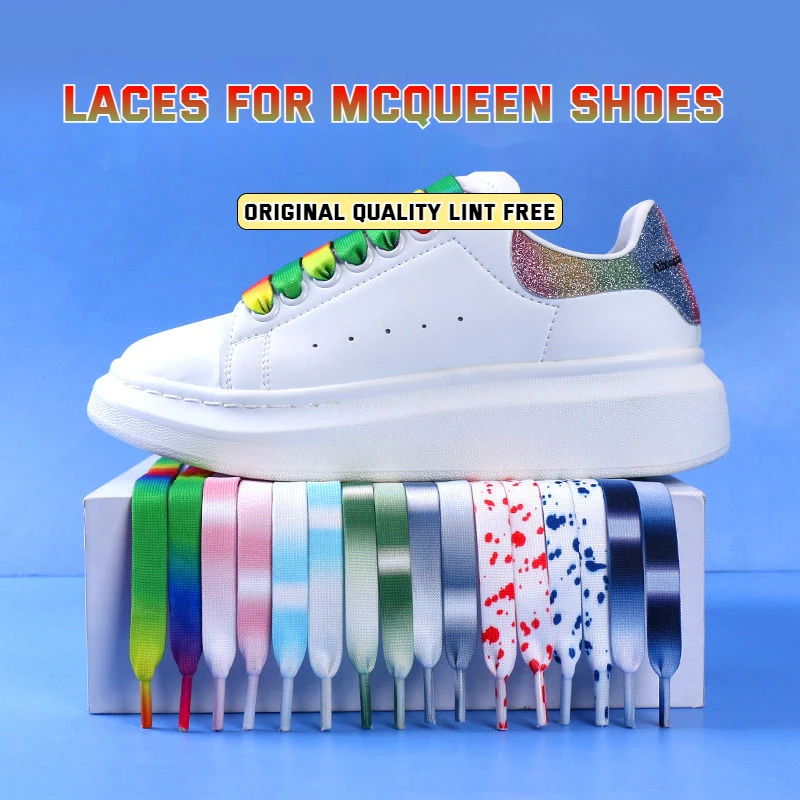 

Rainbow Shoelace Flat Colorful Shoe Laces for Sneakers Laces Fashion Casual Gradient Shoelaces Shoe 1.2CM Width Shoe Accessories