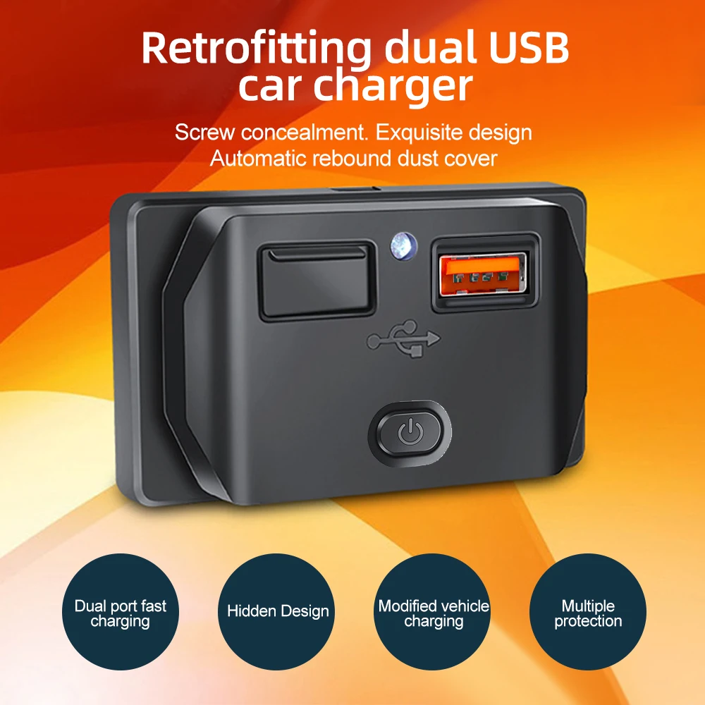 مقبس شاحن سيارة USB مزدوج ، فاصل شحن ، محول طاقة مخرج للسيارة ، شاحنة ، مركبة ، قارب ، RV ، QC3.0 ، PD ، 12 فولت ، 24 فولت ، 3.1A ، 4.2A