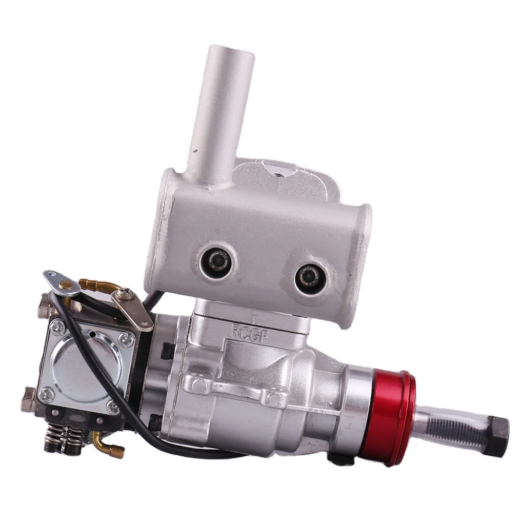RCGF 10ccBM KV1100 2 Stroke Side Exhaust Pipe Durable Metal Engine for RC Gas Model Airplane