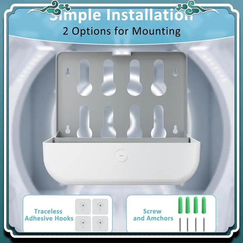 Premium commerciële papieren handdoekdispenser, wandmontage met sleutelpakket, geen boren of schroeven, installatie voor badkamer, toilet, keuken