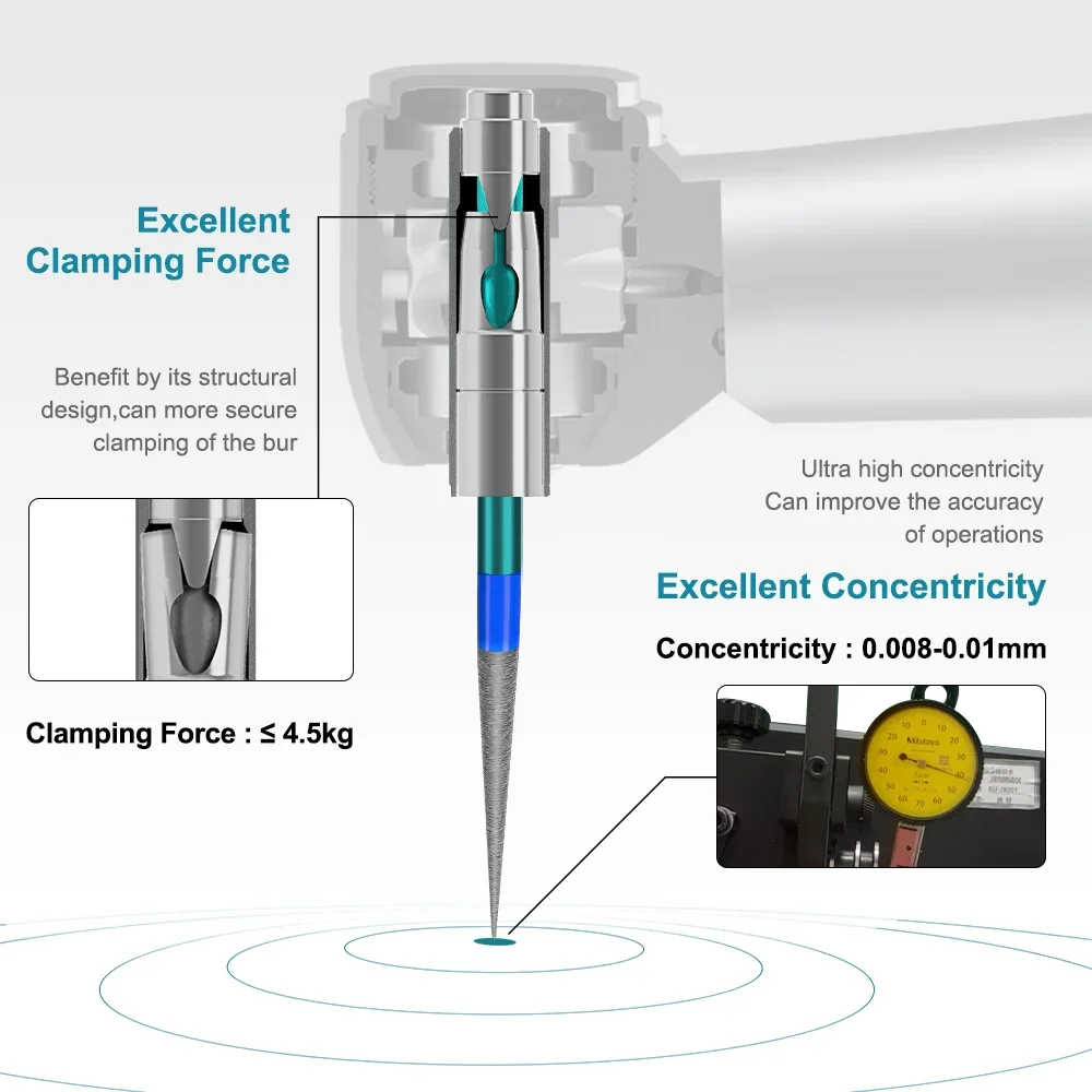 Dental Shaft Chuck Push Button Axis for High Speed Air Turbine Handpiece Rotor Spare Parts AI-S-KV