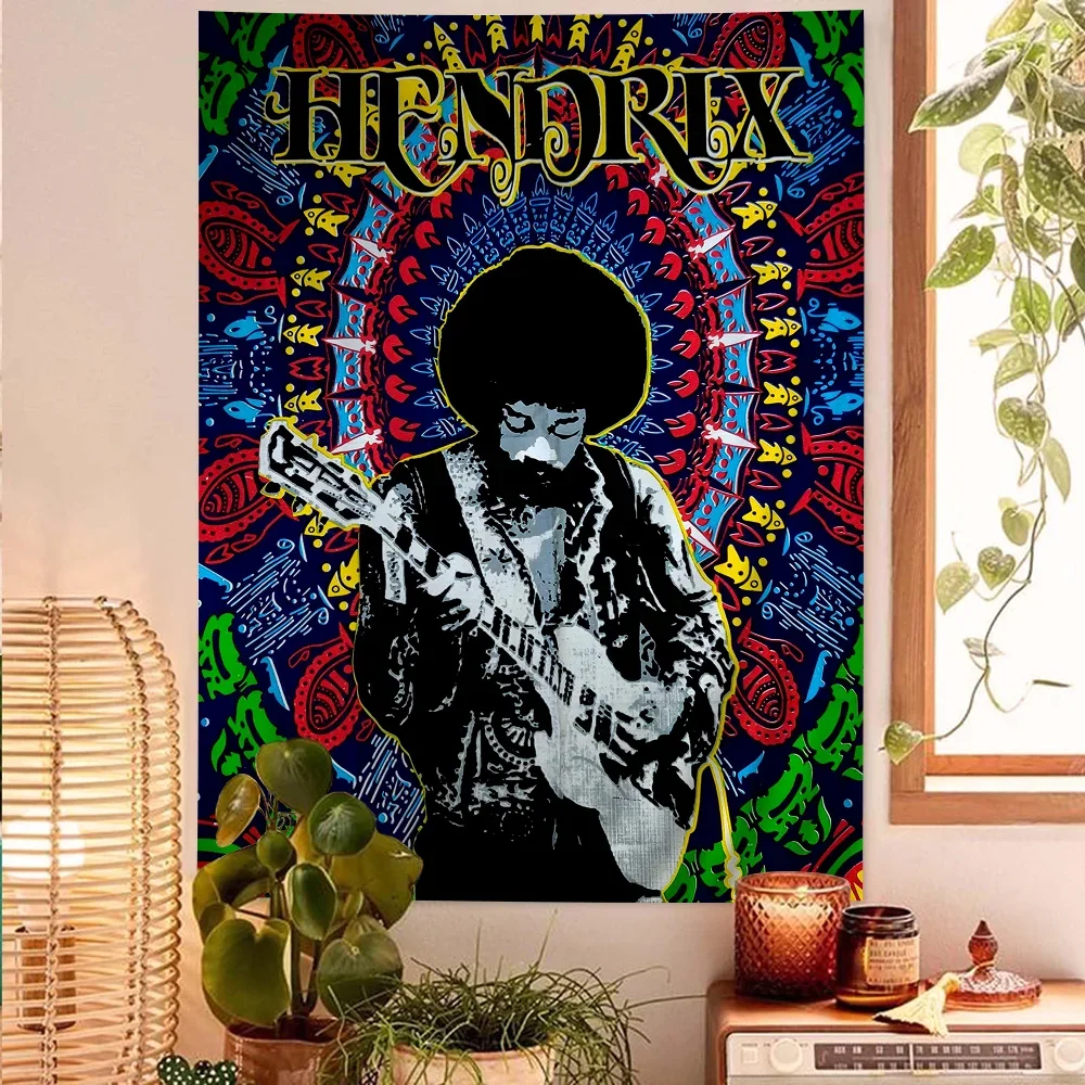 Jimi Hendrix Hippie Wall Hanging Tapestries for Living Room Home Dorm Decor Art Home Decor