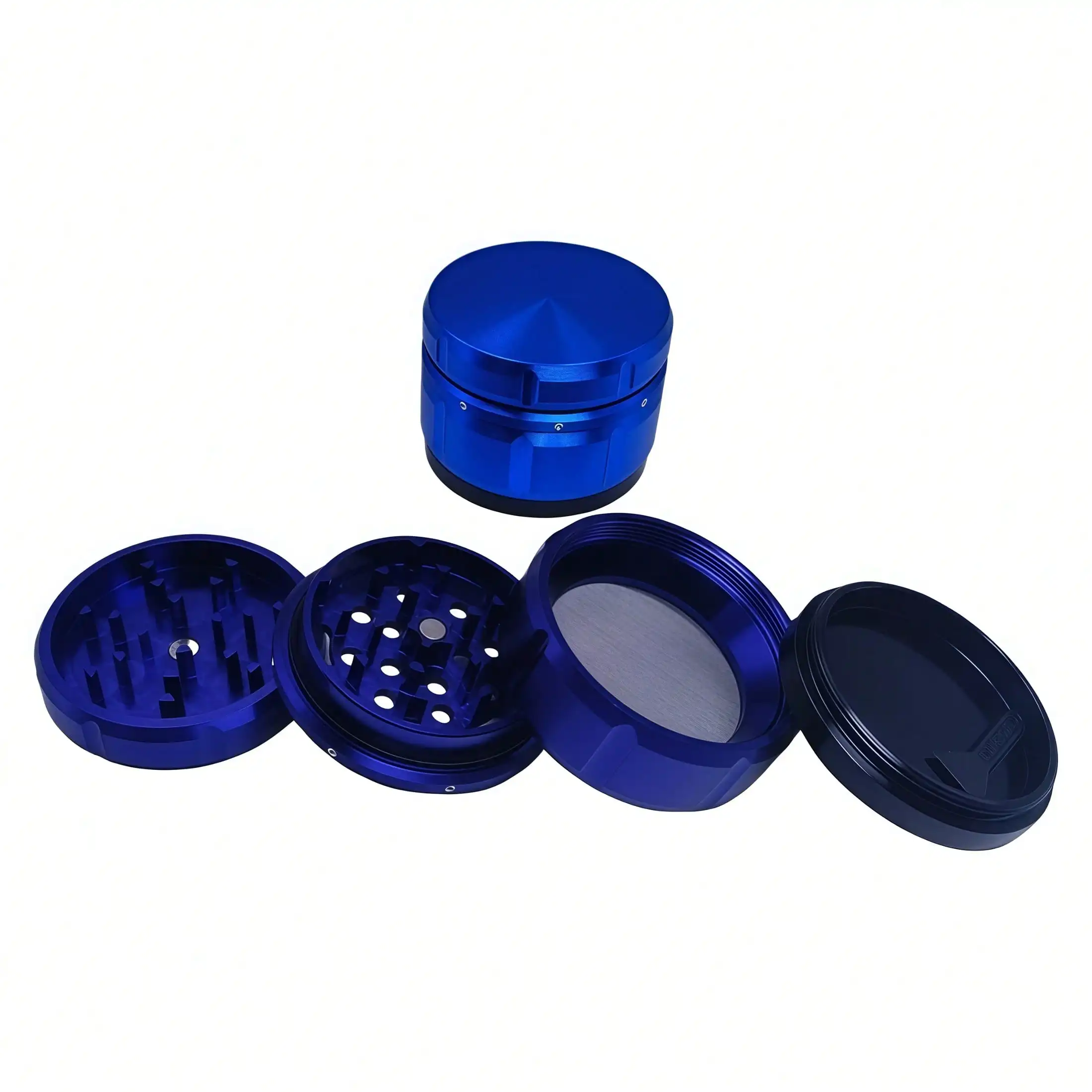 Manual  Herb Spice Grinder,4 Piece Portable Durable Aluminum Grinder  Herbs, Spices, Coffee, Tea