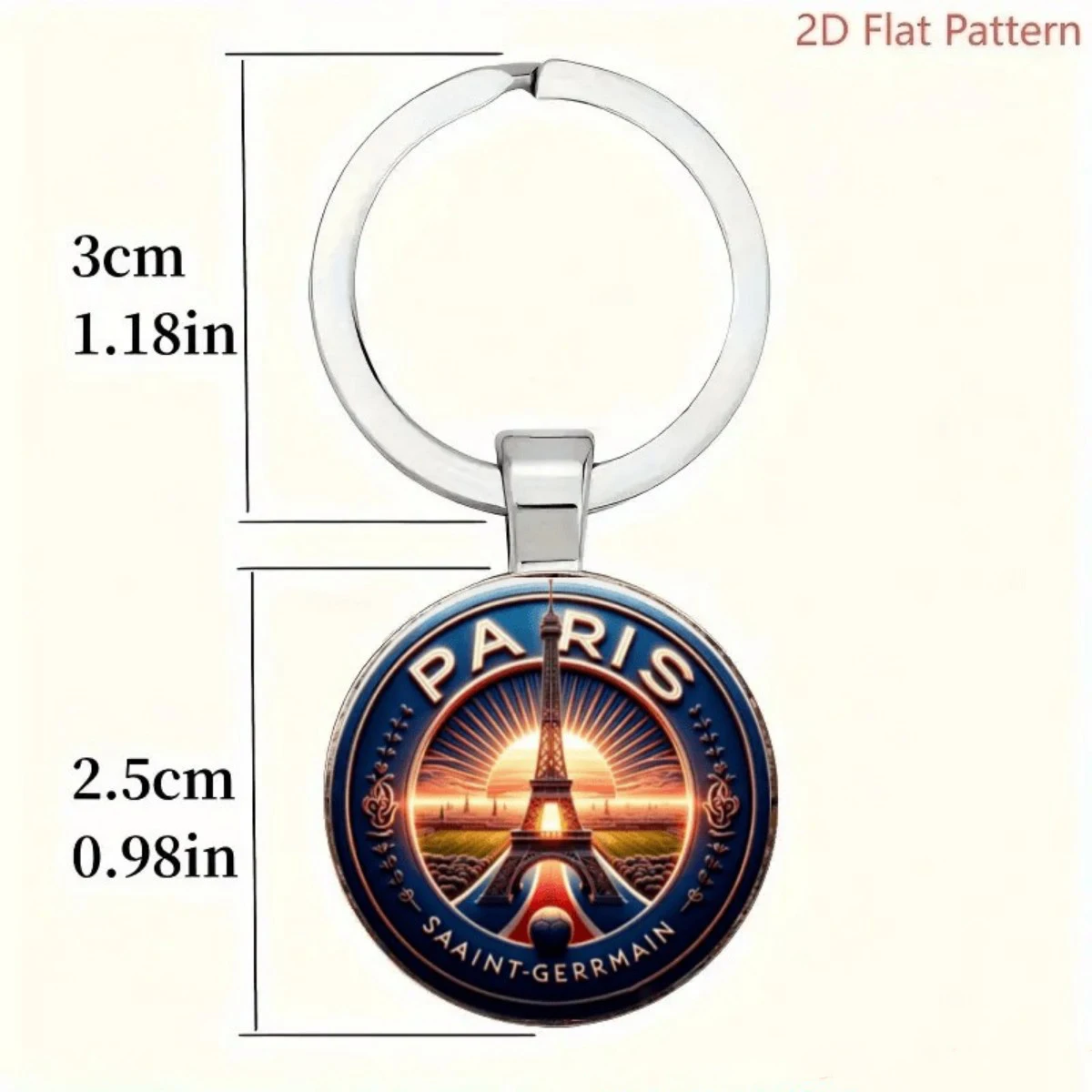 Paris Eiffel Tower Keychain, Durable Zinc Alloy Car Keyring, Birthday/Christmas Gifts for Women, Men, Travelers Travel Accessory
