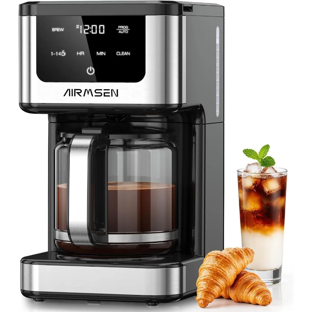 

14-Cup Programmable Coffee Maker with 1000W Fast Brewing, Timer, Delay Start, and 2-Hour Keep-Warm Feature