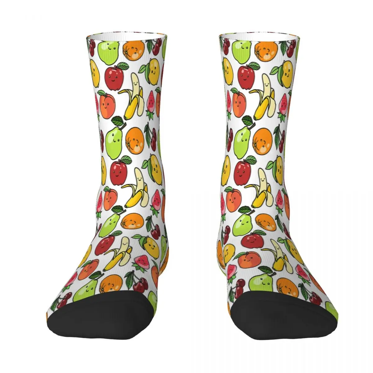 

Happy Fruit Salad Sock Socks Men Women Polyester Stockings Customizable Sweetshirt