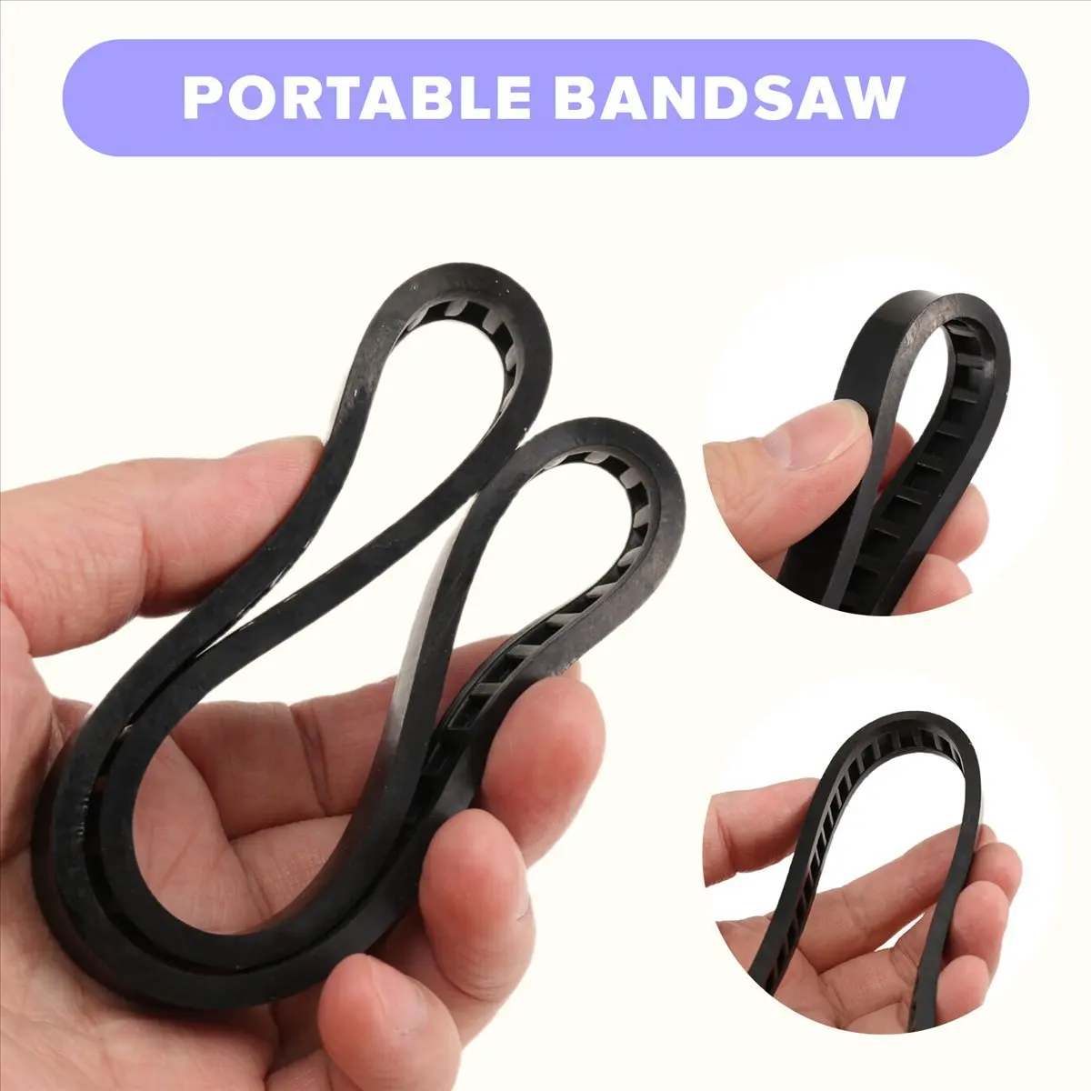 2 Pack 650721-00 Bandsaw Tires Belt, 6 Inch Band Saw Rubber Tires Belt for Bandsaw 20v Portable Bandsaw DWM120