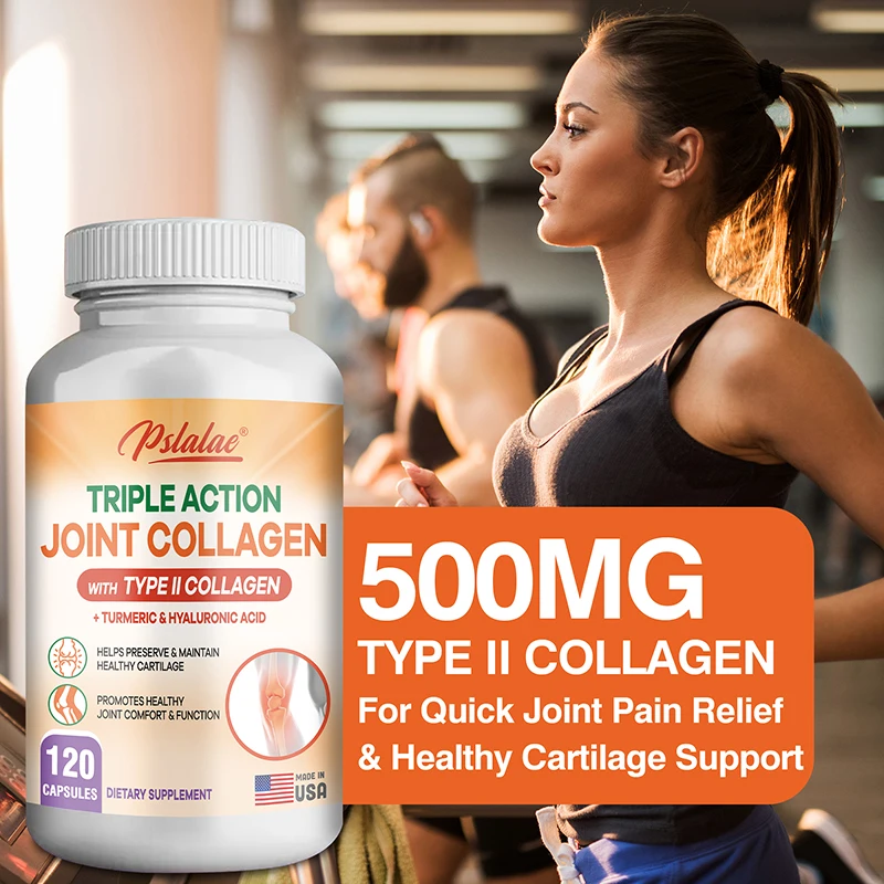 Triple Action Joint Collagen with Type II Collagen - Promotes Joint Health & Comfort,Relieves Pain,Rebuilds,Preserves Cartilage