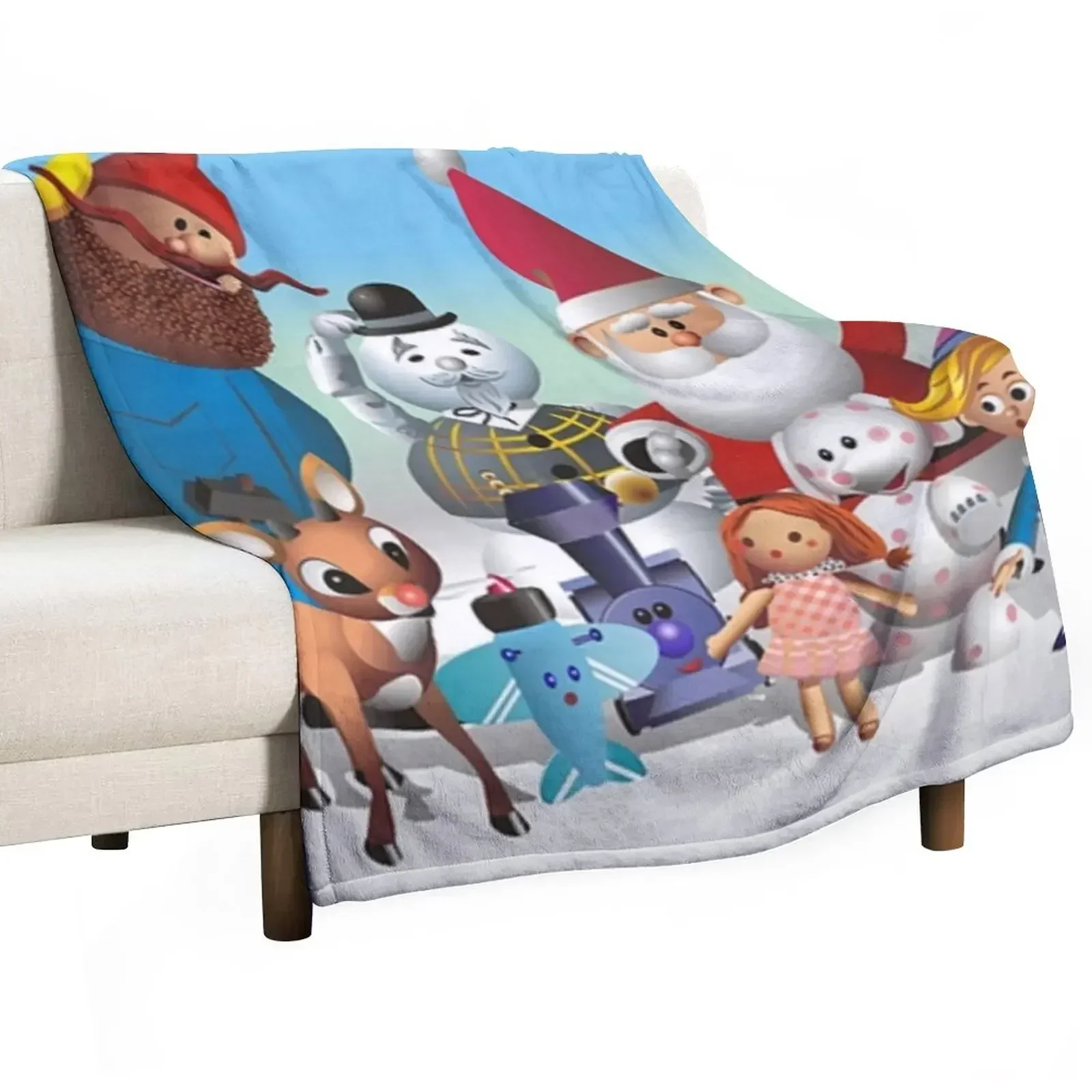 Rudolph and Friends | DreamscapesbyTeresa Throw Blanket Stuffeds warm for winter Polar Blankets