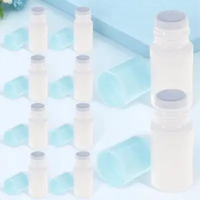 10 Stück Schwammkopf-Flüssigkeitsflaschen, hochwertige, nachfüllbare kleine Unterflaschen, leichter Reise-Rollbehälter, vielseitig einsetzbar, leer