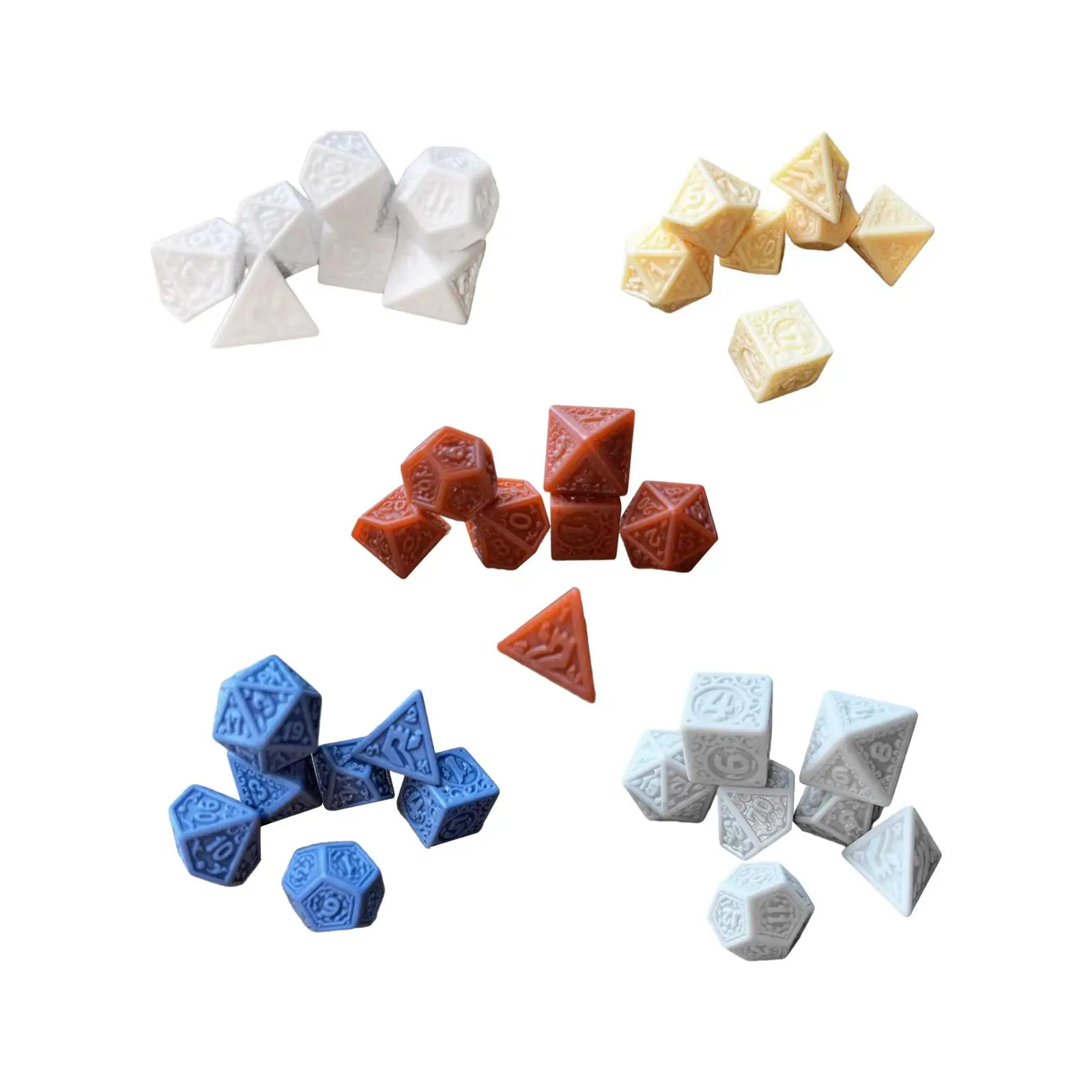 7Pcs Game Dices Set, Multi Sided Game, Dices Party Game Dices Party Supplies, Dice Set, Polyhedral Dices for Role Playing