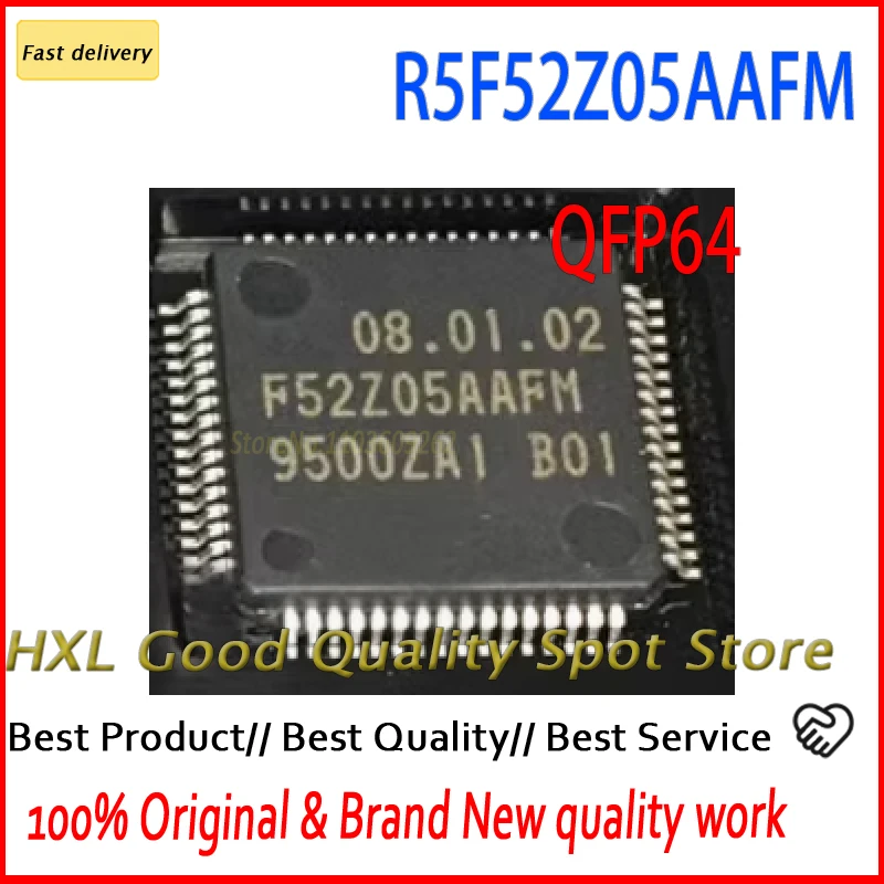1-10 stks/partij R5F52Z05AAFM F52Z05AAFM F52Z05 QFP64 100% Nieuwe Originele Spot voorraad