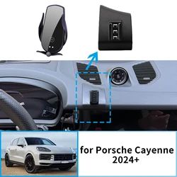 Car Mobile Phone Holder for Porsche Cayenne 2024 2025 2026 GPS Bracket Navigation Stand Auto Accessories