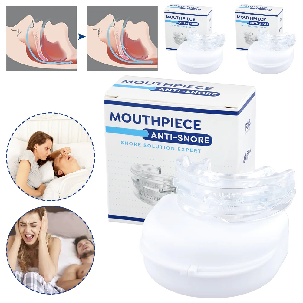 

Капа против храпа, бруксизма, улучшение качества сна, защита от храпа и апноэ, устройство для храпа, капы с коробкой для хранения