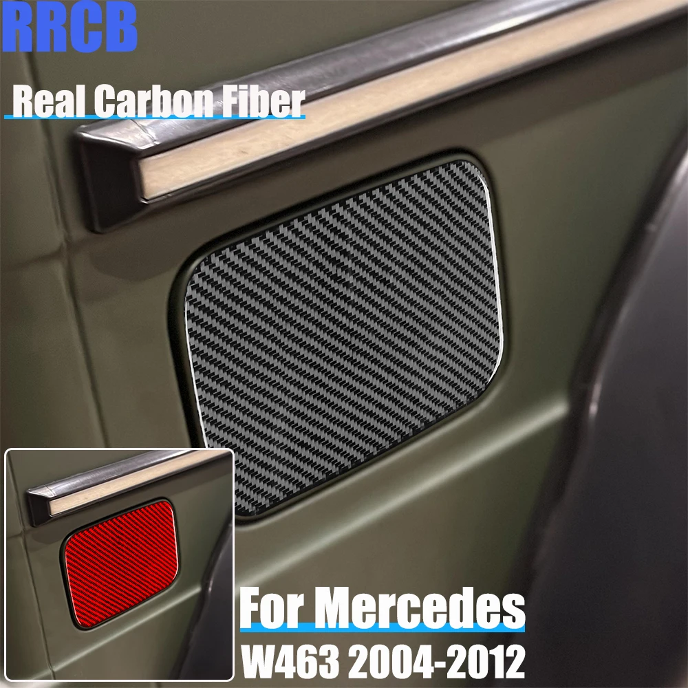 

Real Carbon Fiber Car Accessories Fuel Gas Trim Soft Cover Sticker For Mercedes-Benz G Class W463 G500 G55 G63 G550 2004-2012