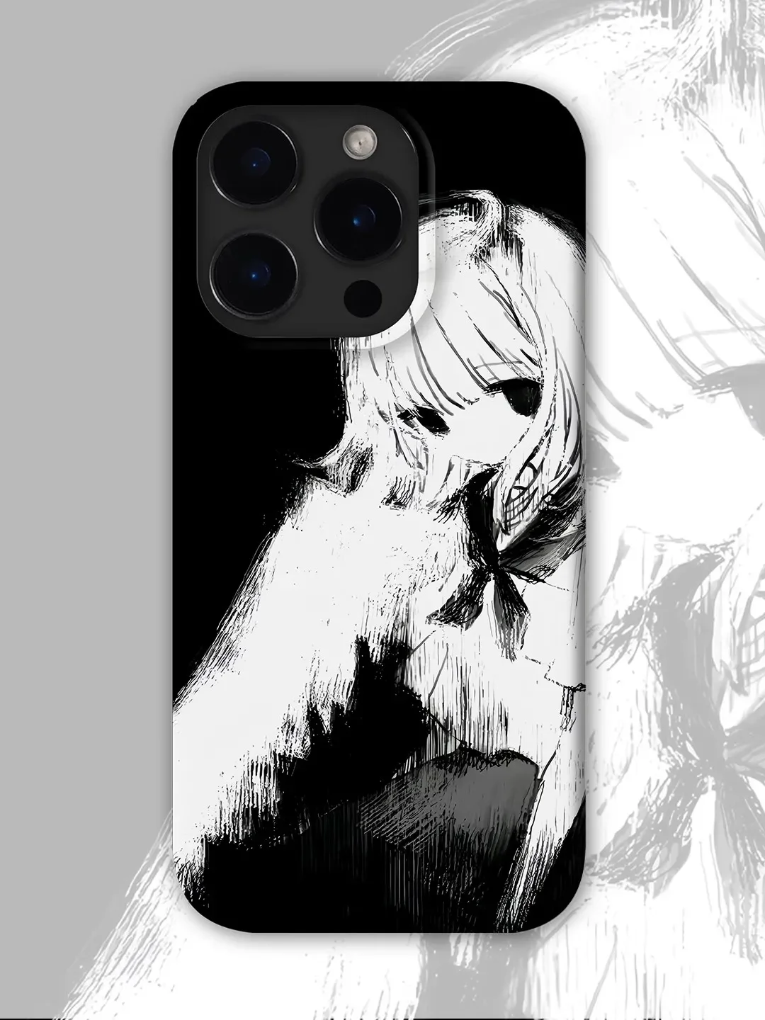 Kawaii y2k graffiti anime menina gótico japonês bonito caso de telefone para iphone 16 e 15 14 13 12 11 pro xs max 7 8 plus mini y2k capa