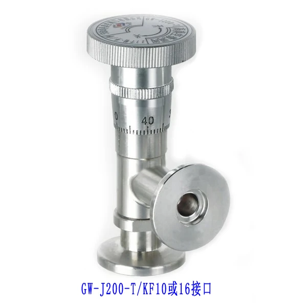 

High vacuum fine tuning valve GW-J200 GW-J30-T stainless steel needle valve vent vacuum flow manual regulating valve