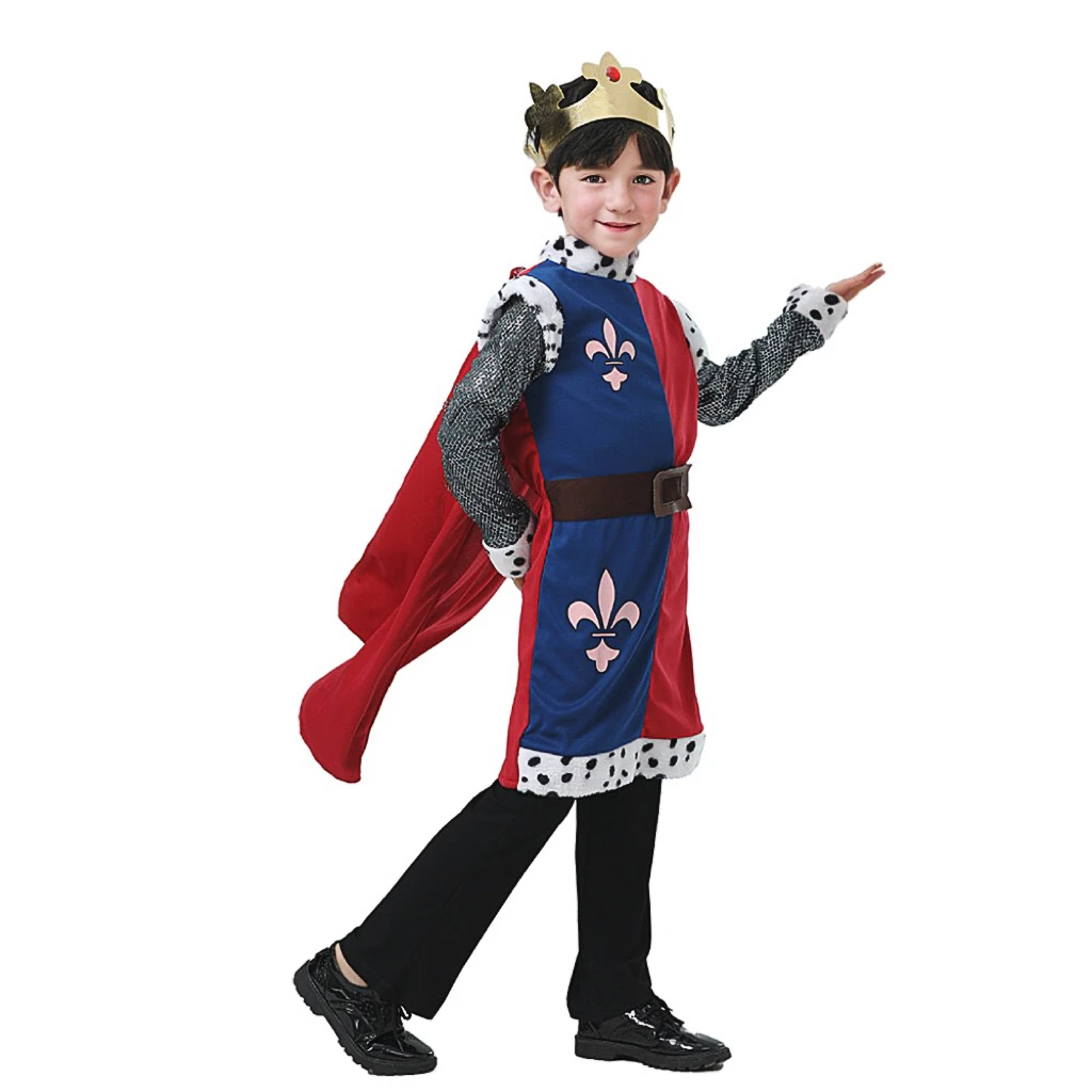 Kids Medieval King Arthur Costume For Halloween Or Los Reyes Magos Gift