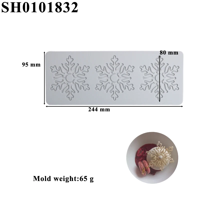 Snowman Snowflake Deer Horn Design Design Christmas Silicone Cake Molds Mousse Cake Moulds Chocolate Moulds Decoration Tools