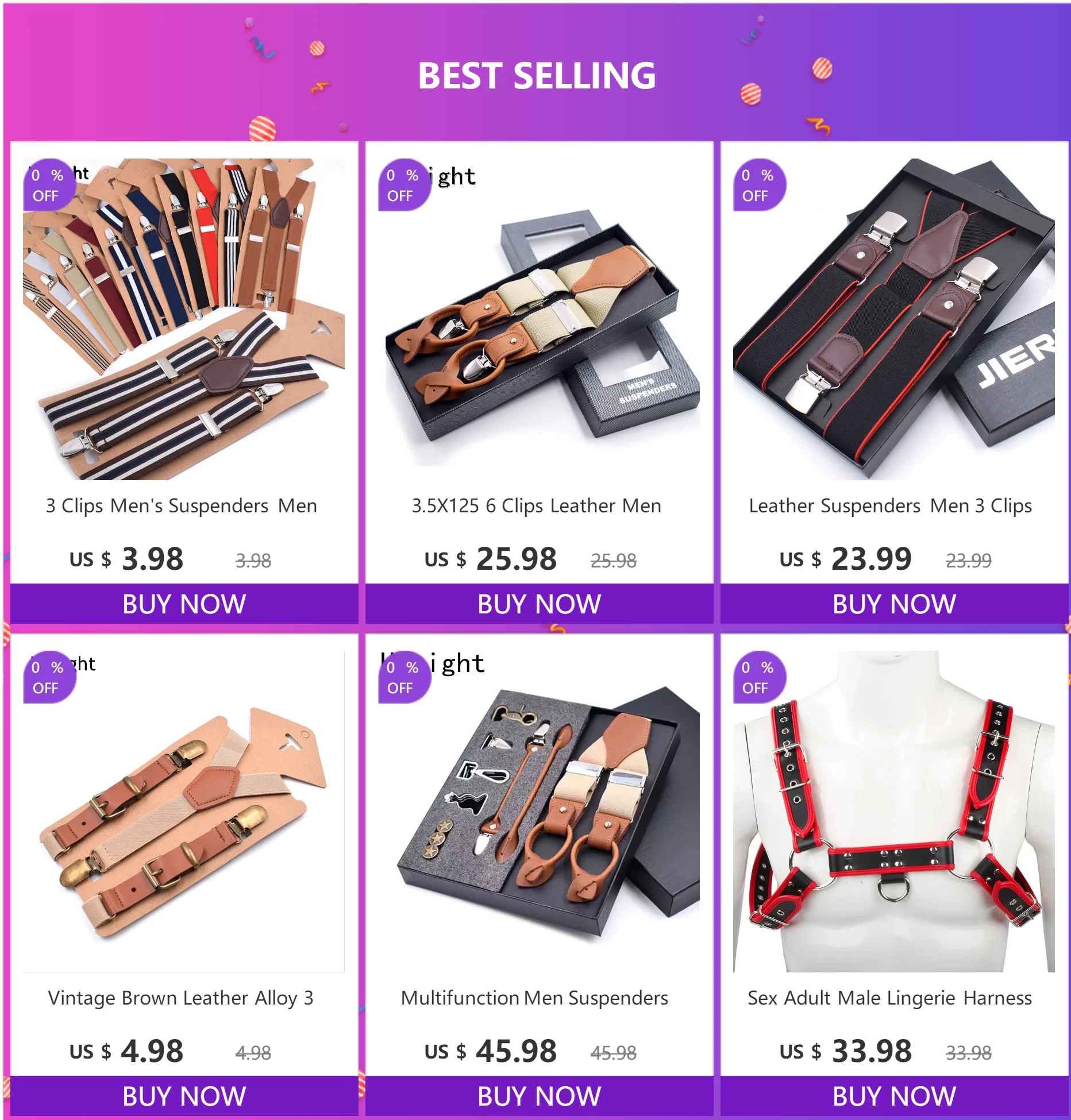 3.5 X 120cm Button Suspenders Men Braces Dark Brown Leather Vintage Pants Strap Belt for Trouser Jockstrap Hombre Suspensorios
