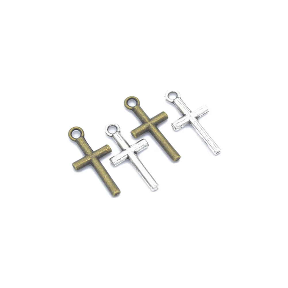 100Pcs Alloy Cross Pendants Jewelry Making Charms DIY Necklace Craft Accessories Vintage Supplies Alloy Cross Pendant