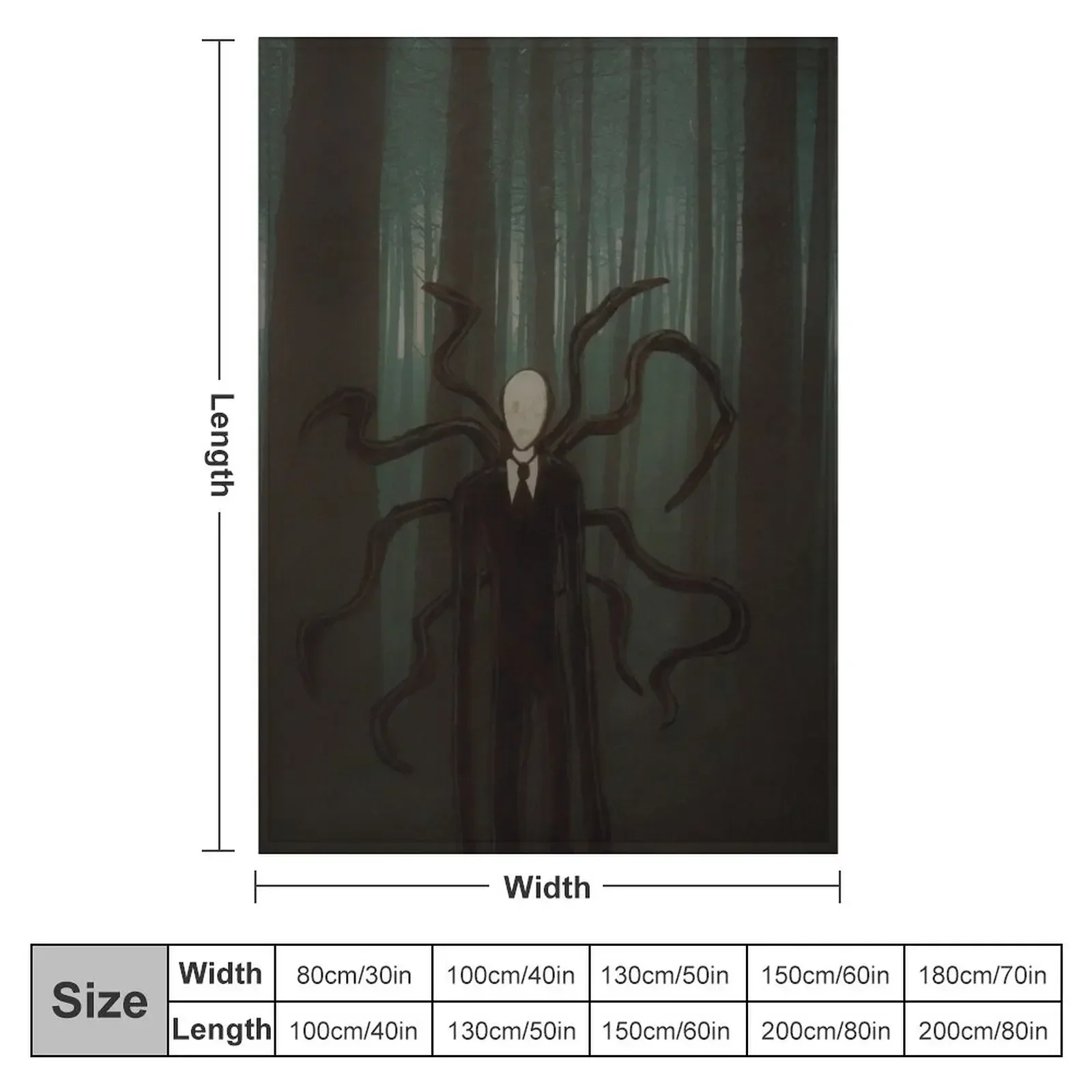 SLENDER MAN Throw Blanket christmas gifts Giant Sofa Blankets