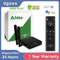 UGOOS AM6B PLUS TV Box 4GB 32GB Amlogic S922X-J 2.2GHz Android 9.0 5G WiFi Bluetooth 4K HD Media Player Smart Set Top Box