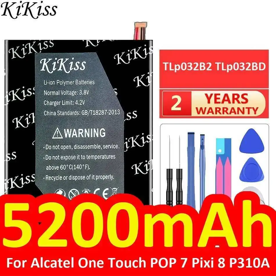 

5200 мАч для Alcatel One Touch Pop 7 Pixi 8 P310A Tlp032b2 Tlp032bd Безопасный аккумулятор для планшета