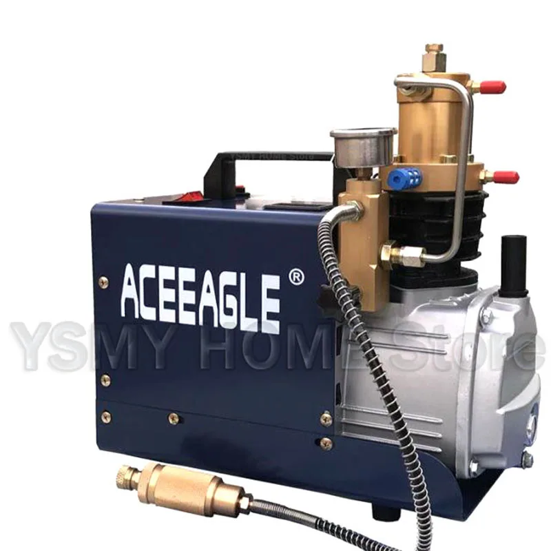 30mpa Air Compressor Electric High Pressure Air Compressor 40mpa  single bar water-cooled automatic inflatable pump 220V 1.8kW