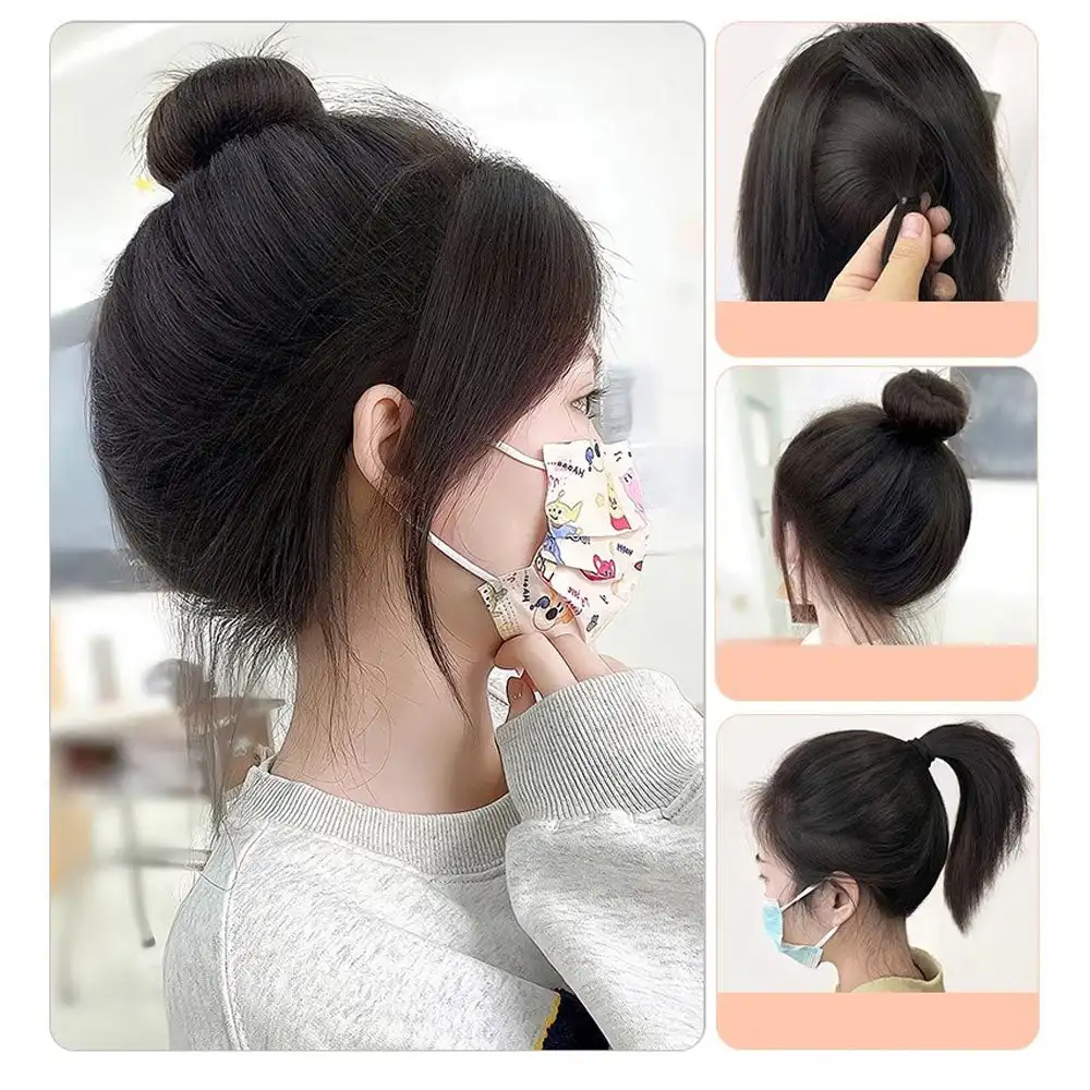 Ball Head Wig Hair Bag Grapefruit Peel Lazy Hair Magic Tool To Increase Hair Volume Fluffy Hair Tie