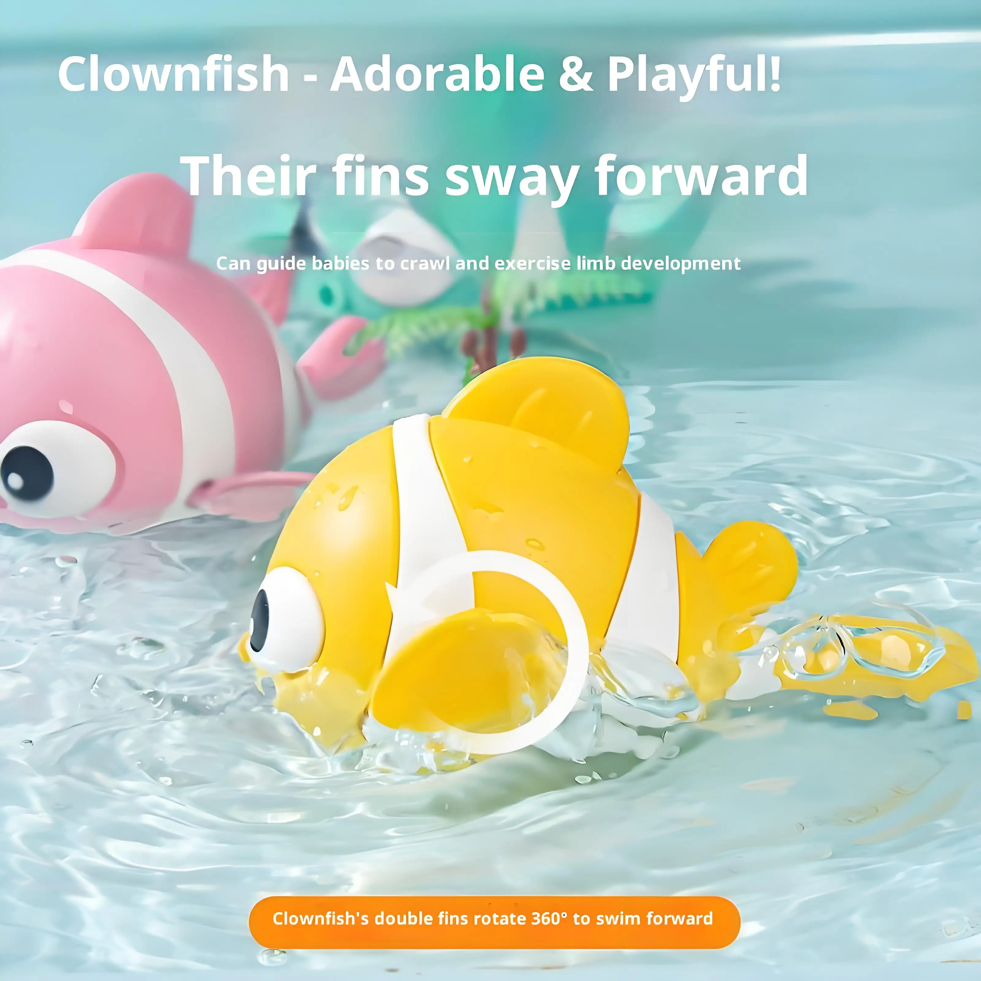 Baby Bath Toys Bathing Cute Swimming Turtle Whale Pool Beach Classic Chain Clockwork Water Toy For Kids Water Playing Toys