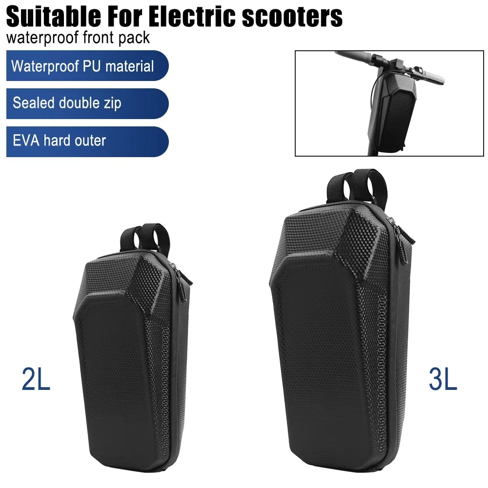 

Front Storage Bag Hard Shell Bag Waterproof Skateboard Handlebar Hanging Case for Xiaomi/for Ninebot Series Electric Scooter