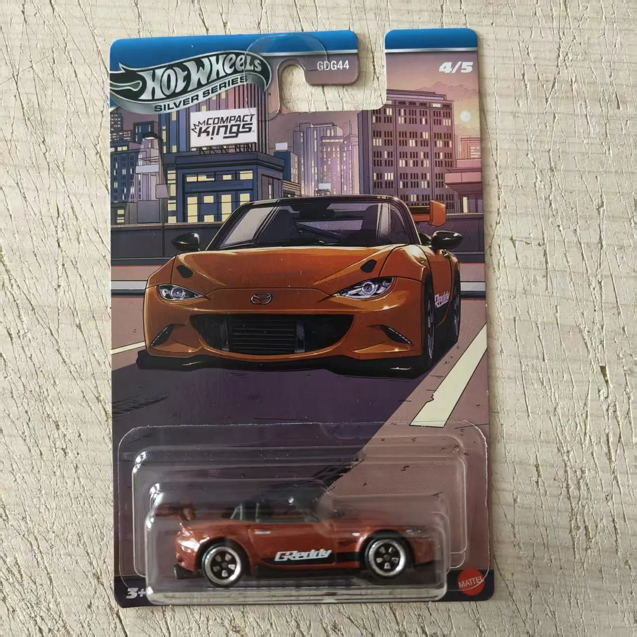 Nieuw Op Voorraad Echt Hot Wheels Auto Model Geavanceerde Gdg44 Compact Kings Silver Serie Mx-5 Schaal 1:64 Collectie Speelgoed Cadeau