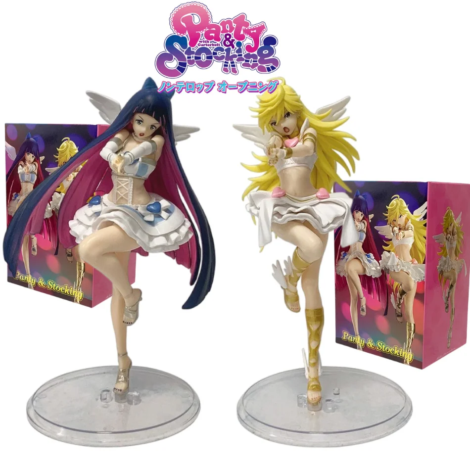

Anime Panty & Stocking with Garterbelt Figure 2 Styles Panty/Stocking Angel PVC Action Figure Collectible Model Toys