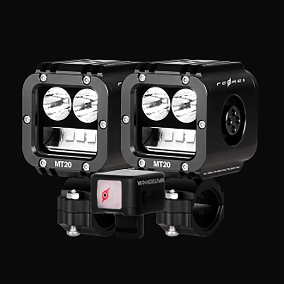 

MT20 Feirui Spotlight Black Gold Version for Guardrails/Wagon Front Forks Automotive Lighting Accessory