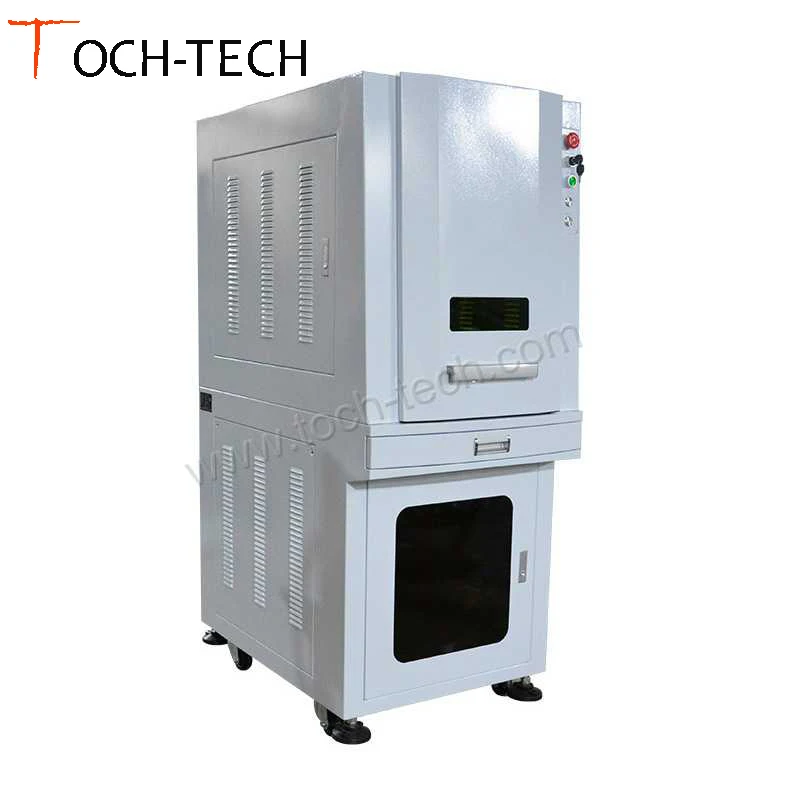 Floor type fully enclosed laser marking machine with high power and large cabinet