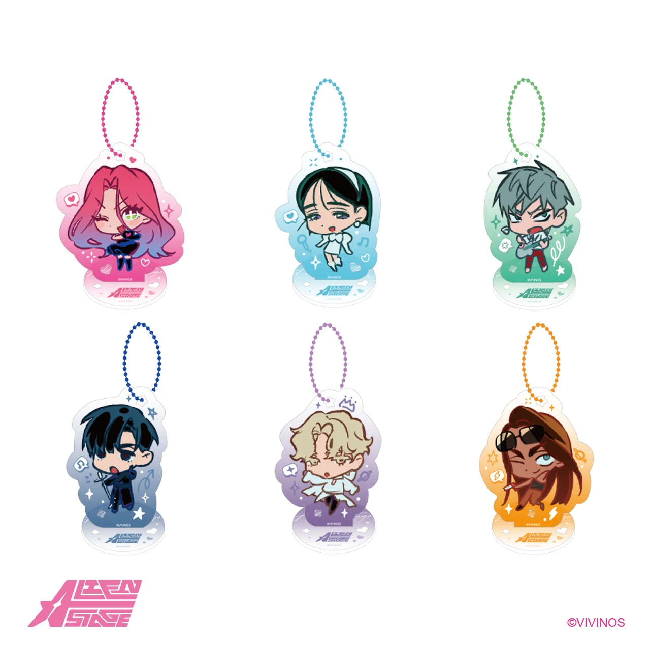 2025 Anime Alien Stage Acrylic Pendant Keychain Coaster Cup Mat
