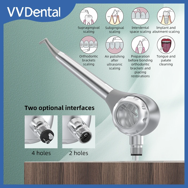 VVDental Air Prophy Unit Spary Jet Airflow Oral Hygiene Teeth Polishing/Whitening/Cleaning Sandblasting Tool Dental Air Polisher