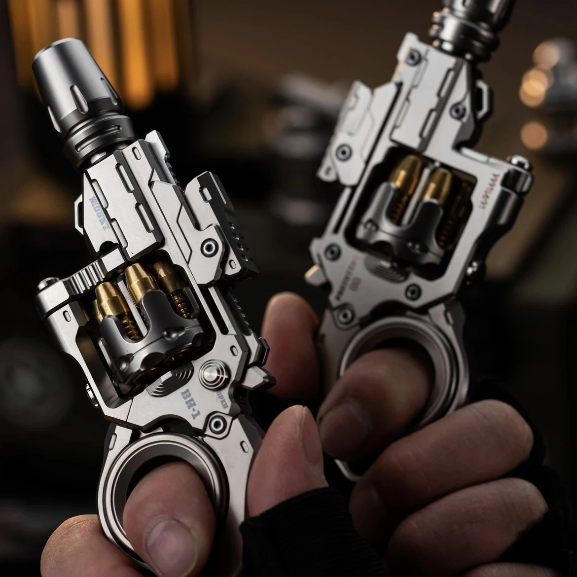 Titanium Legering Destroyer Fidget Spinner Slider EDC Speelgoed Guns Metalen Anti Stress Zintuiglijke ADHD Focus Tool Fidgeting Speelgoed