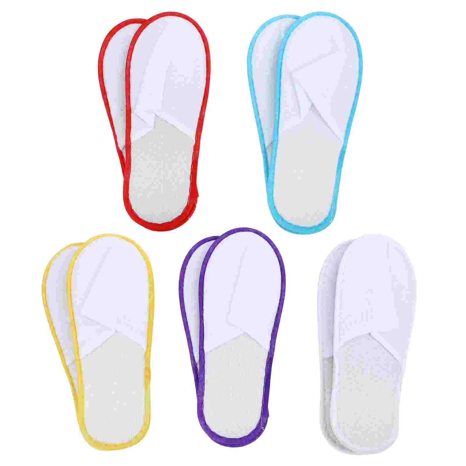 20 Pairs Disposable Slippers Women Shower Bathroom for Closed Toe Hotel Guest Shoes Indoor