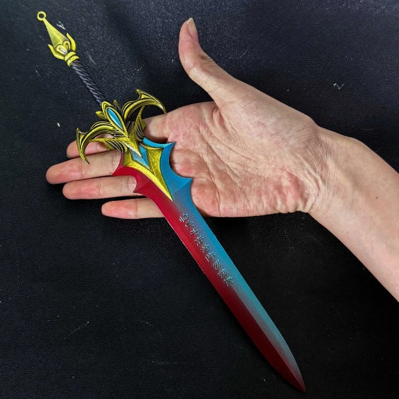 30 ซม./11.8 นิ้วการสร้างเทพเจ้า 12 ดาบอุปกรณ์ต่อพ่วงจูเซี่ยนดาบโลหะผสมอาวุธของเล่นเครื่องประดับเดสก์ท็อปคอลเลกชัน