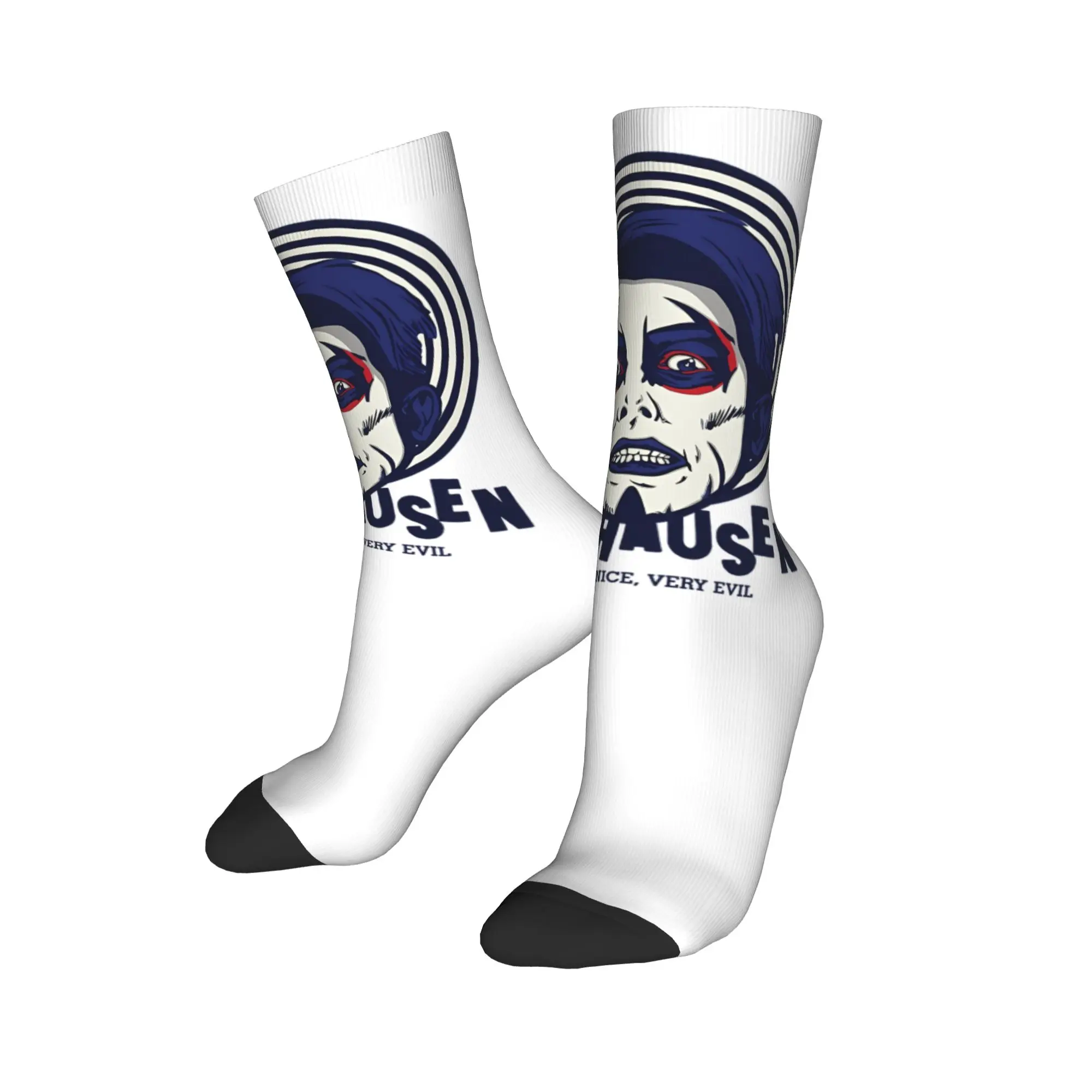 

Красочные баскетбольные носки Danhausen Very Nice Very Evil из полиэстера для женщин и мужчин, впитывающие пот