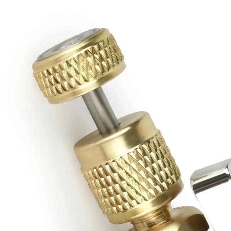 Valve Core Removal Tool Vacuum-Rated Valve Core Removal Tool Valve Core Disassembly R410A 5/16in Female Flare 1/4in Male Flare