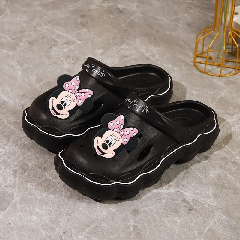 

Disney Mickey Mouse Princess Sandals Women's Summer New Girls and Boys Minnie Wear Indoor Baotou Slippers