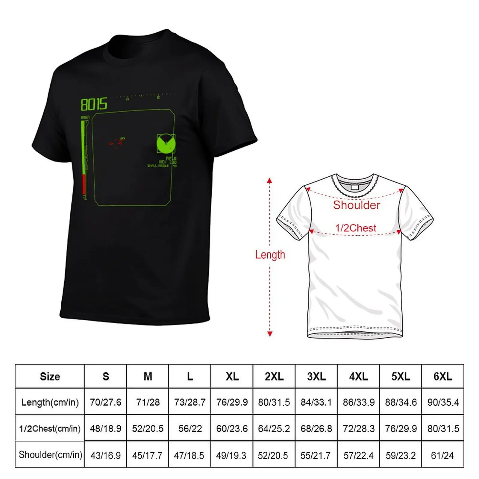 Armored Core 1 - Ps1 - Ingame Hud T-Shirt tshirts personalised tops heavyweight t shirts for men
