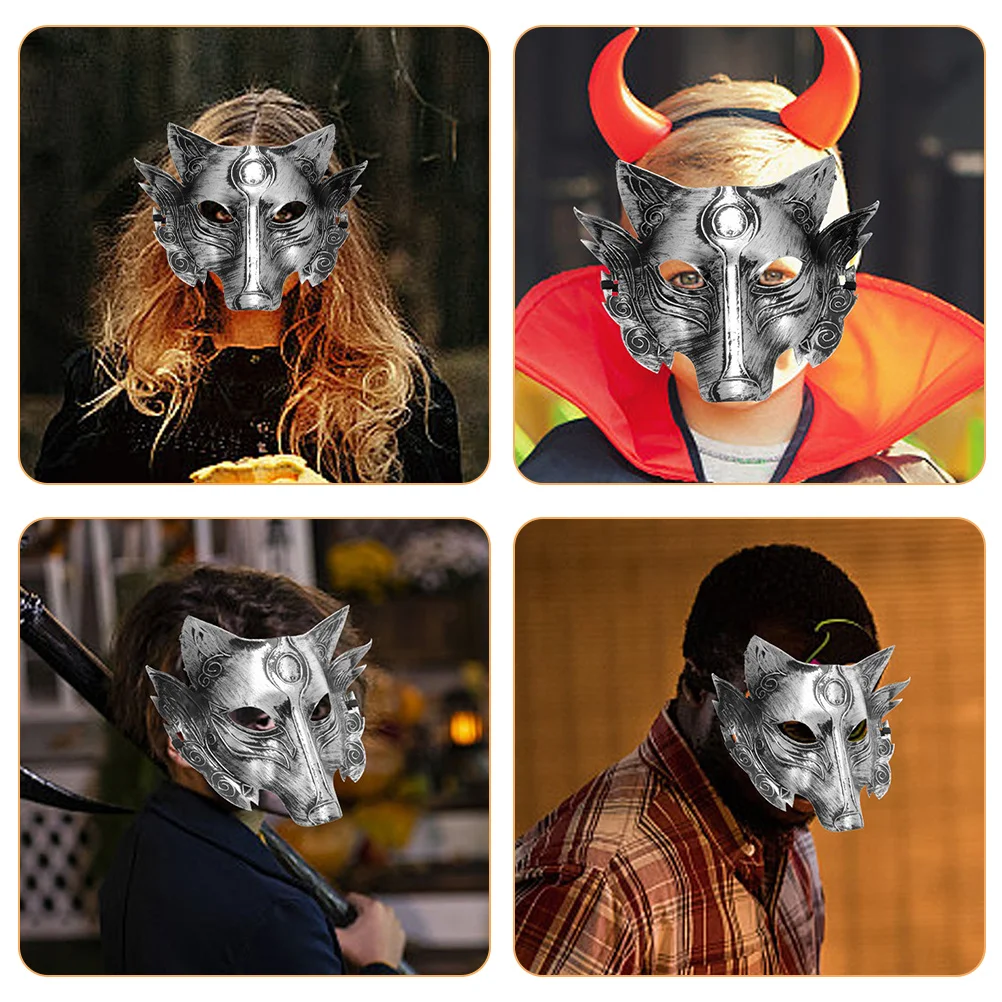 

Маска волка на Хэллоуин, реалистичный формовочный реквизит для косплея для костюмированной вечеринки, страшный маскарадный наряд животного, маска, реквизит для косплея