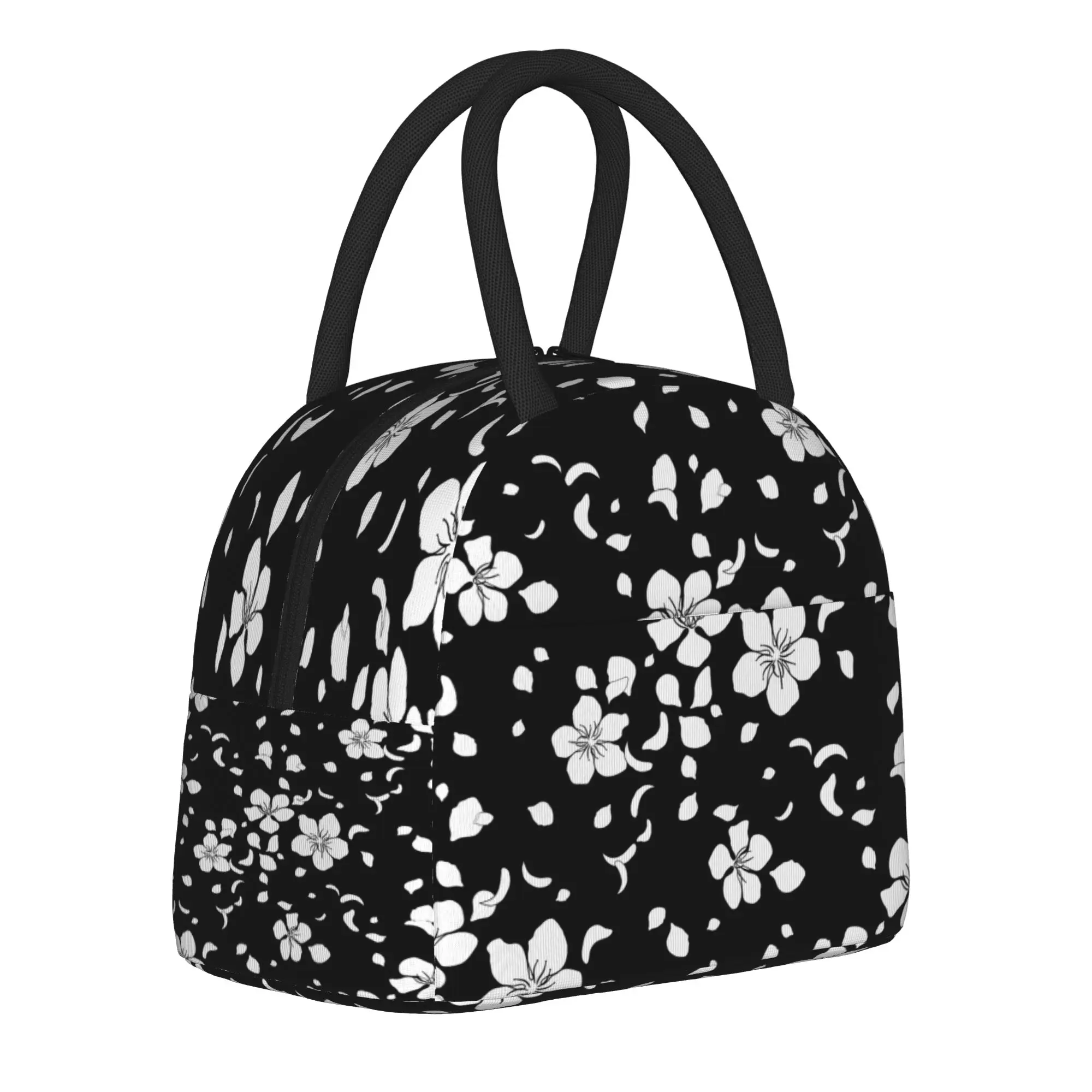 Japanese Sakura Cherry Blossom  Insulated Lunch Bag Thermal Bag Meal Container  Large Tote Lunch Box Men Women Work  Travel