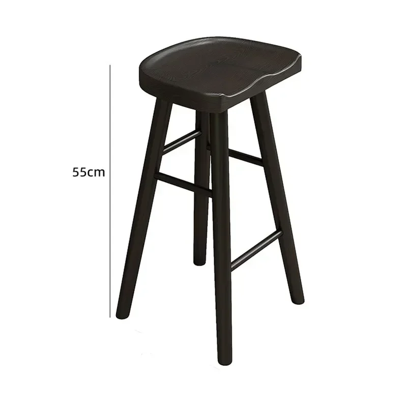 Sillas de Bar de escritura minimalistas, taburete alto, sillas de Bar, cocina al aire libre, casa, Tabouret, muebles de madera flexibles para sala de estar