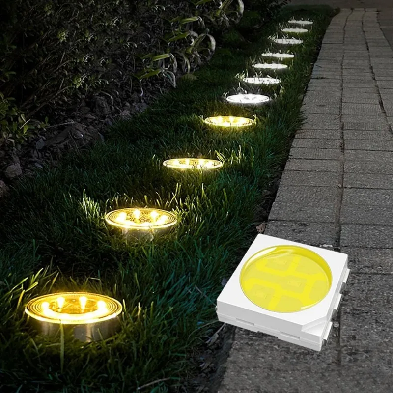 

Outdoor Solar Light Solar Powered IP68 Waterproof Solar Underground Light Stainless Steel Lighting Buried Garden Light